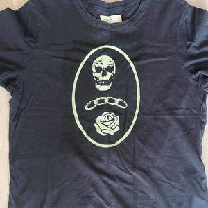 Imogene & Willie printed Tee in charcoal